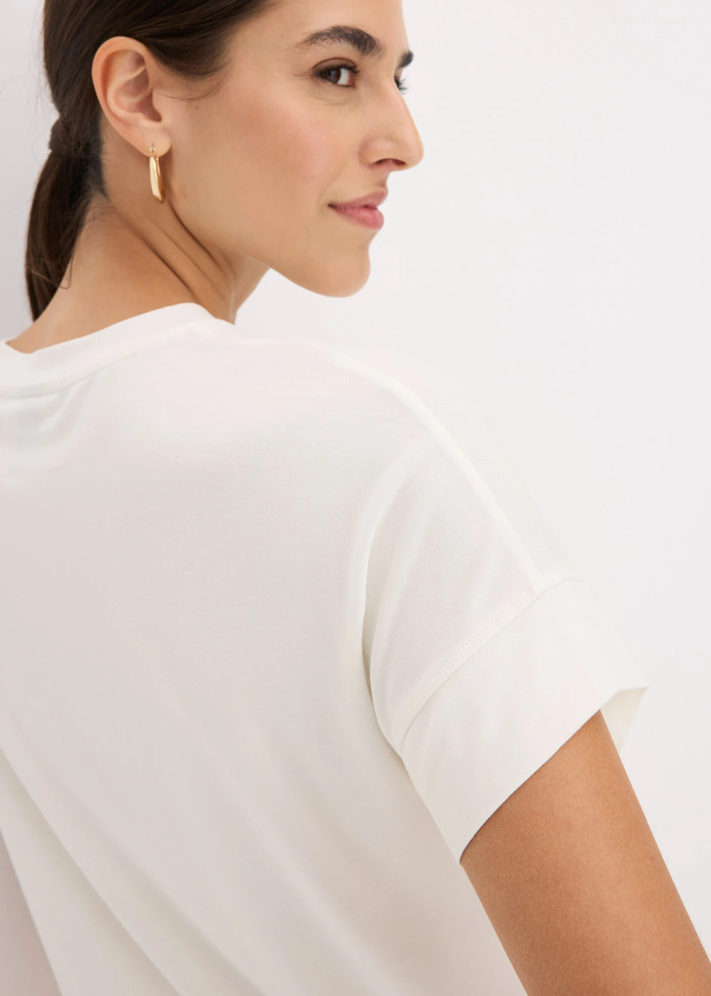 T-shirt met placement-print • wolwit • bonprix online shop