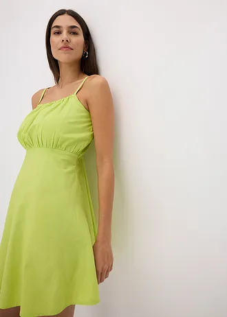 Mini jurk van biolgisch katoen • citrusgeel • bonprix online shop