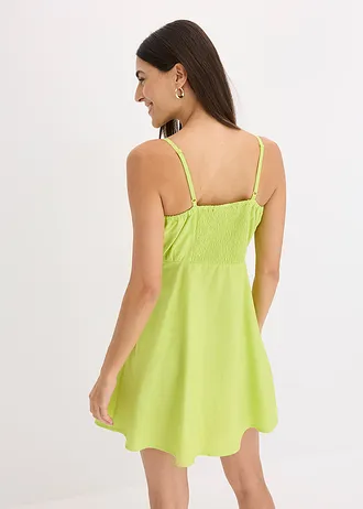 Mini jurk van biolgisch katoen • citrusgeel • bonprix online shop