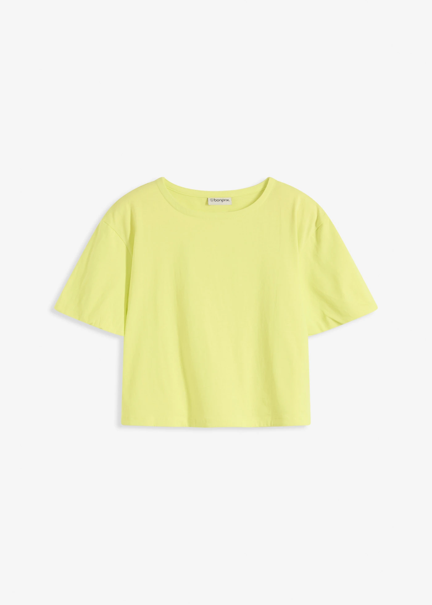 T-shirt oversize z czystej bawełny organicznej • żółty cytrusowy • sklep bonprix