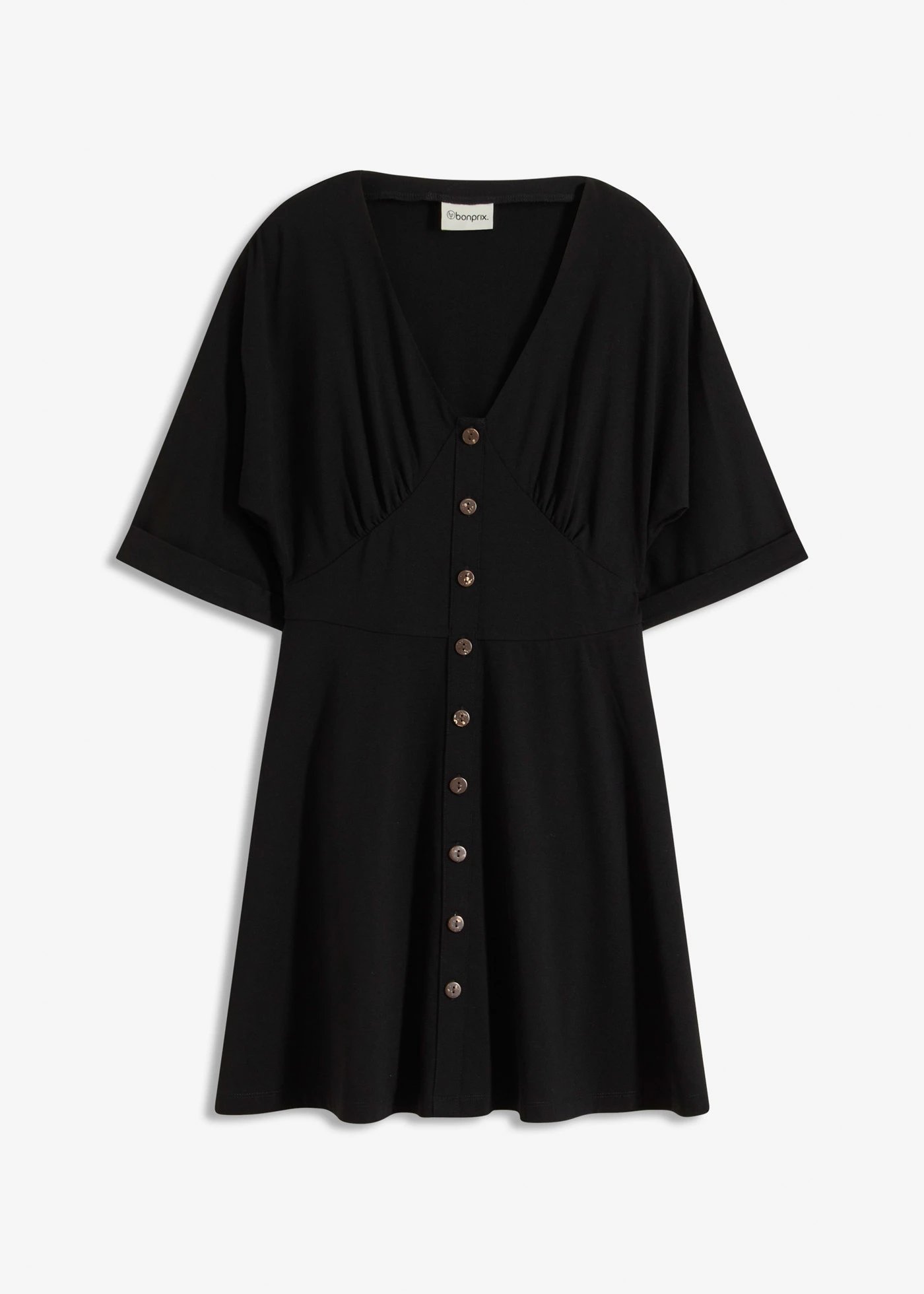Robe courte et cintrée • noir • Boutique bonprix