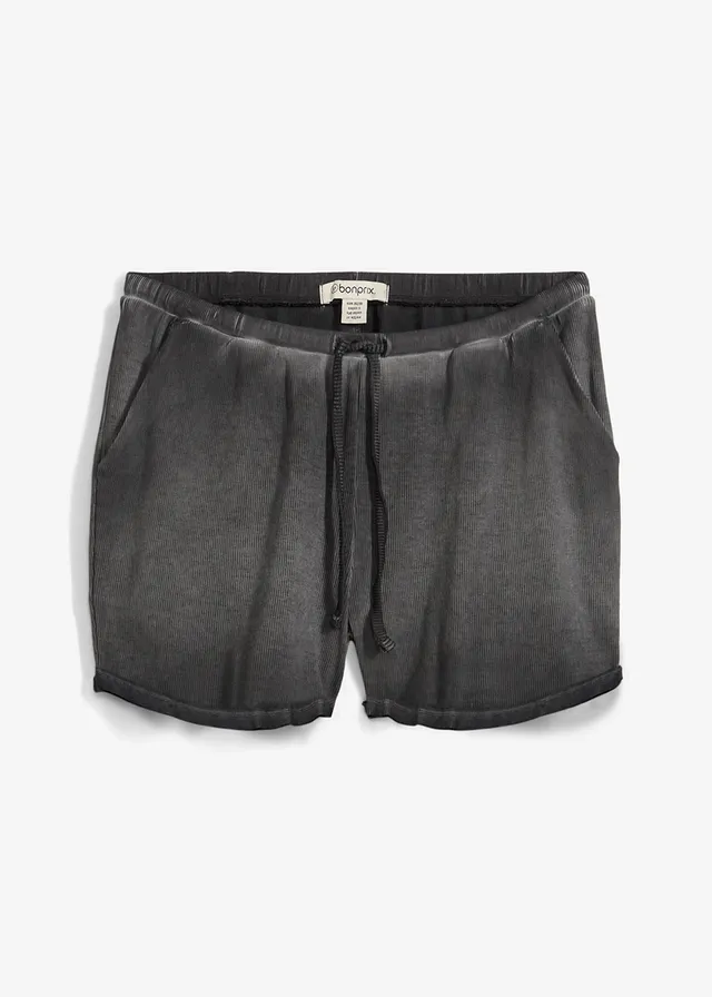 Short van biologisch katoen • leisteengrijs washed • bonprix online shop