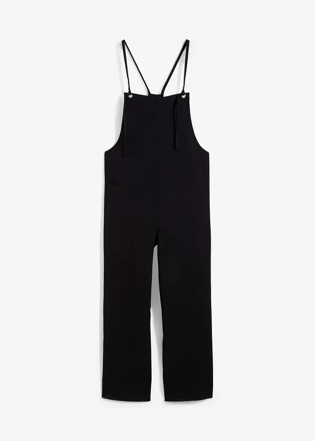 Combinaison en viscose douce, Couleur: noir