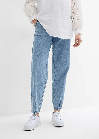 Dżinsy ciążowe w długości do kostki, boyfriend fit • jasnoniebieski denim • sklep bonprix
