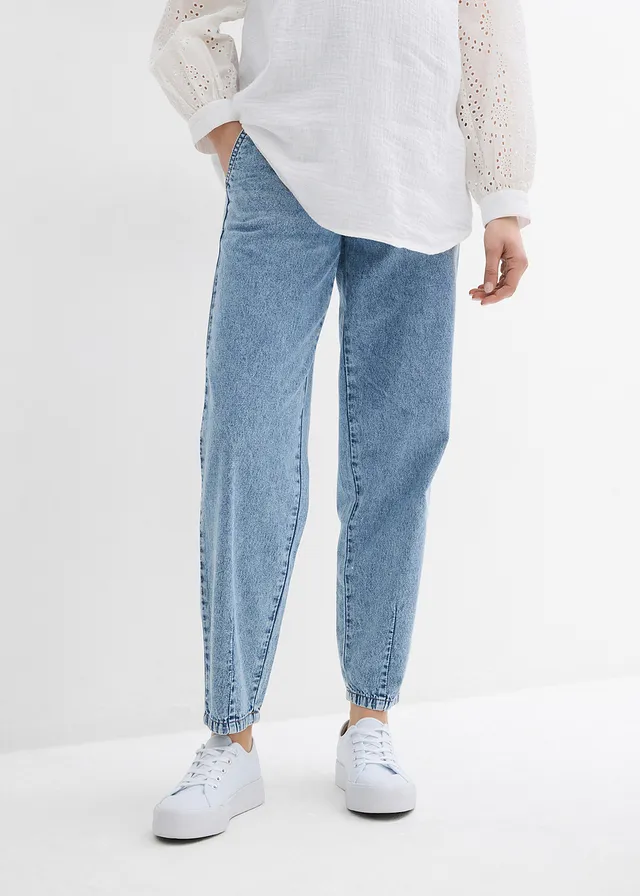 Jean de grossesse, boyfriend, longueur cheville • bleu clair denim • product-page.page-title-suffix