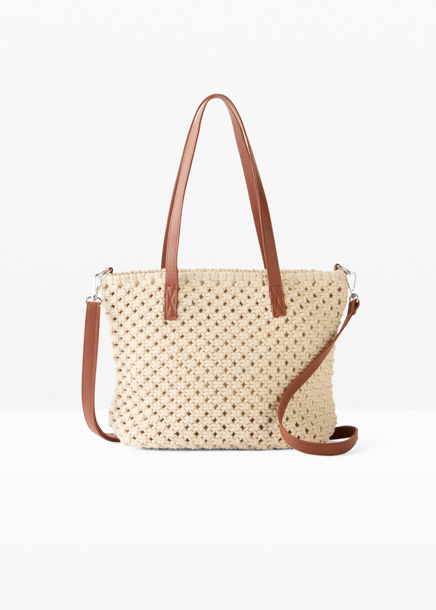 Macramé handtas • crèmewit • bonprix online shop