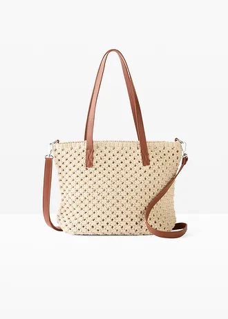 Macramé handtas • crèmewit • bonprix online shop