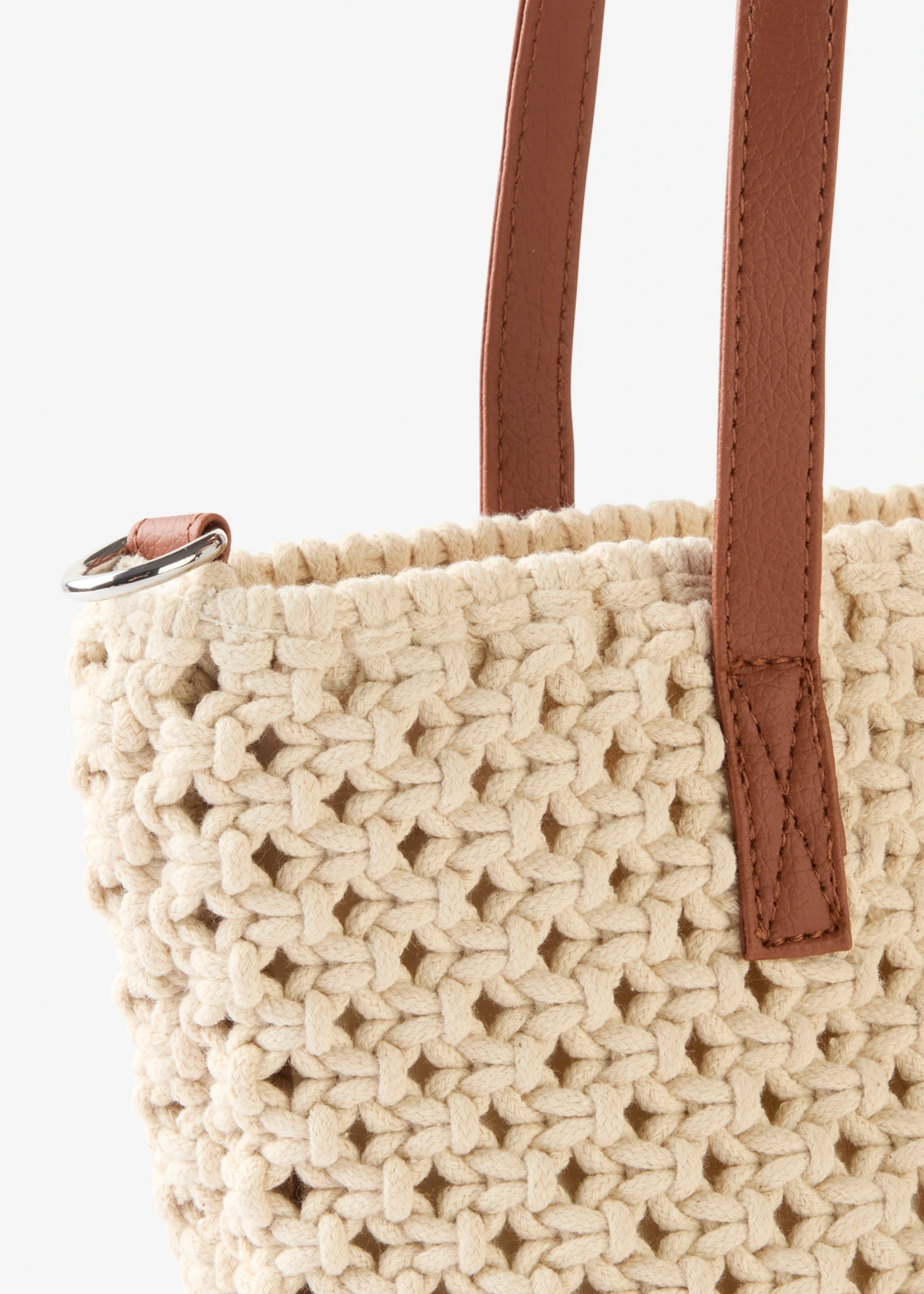 Sac à main aspect macramé • crème • Boutique bonprix