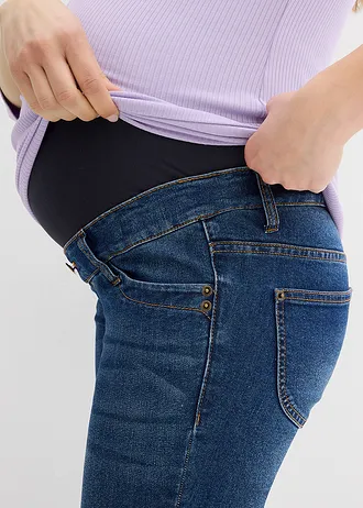 Těhotenské džíny, 7/8 délka, Slim • modrý denim • bonprix obchod