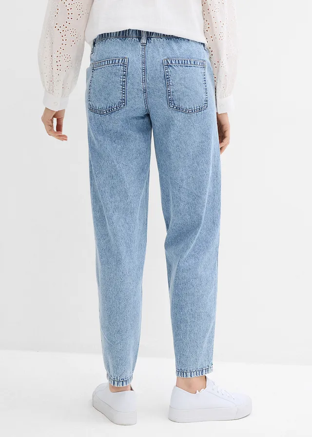 Boyfriend fit zwangerschapsjeans, Kleur: lichtblauw denim