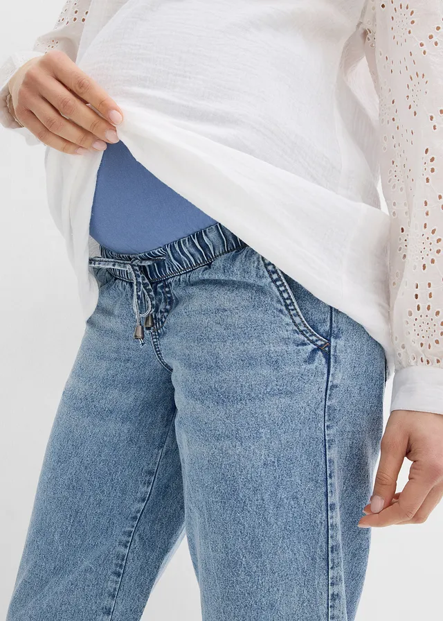 Jean de grossesse, boyfriend, longueur cheville • bleu clair denim • product-page.page-title-suffix