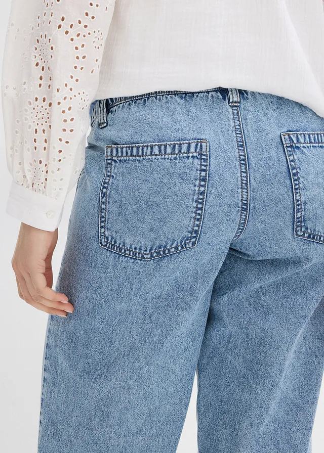 Jean de grossesse, boyfriend, longueur cheville • bleu clair denim • product-page.page-title-suffix