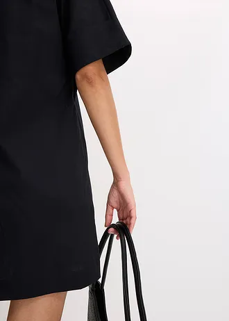 Tunikové šaty z čisté organické bavlny • černá • bonprix obchod