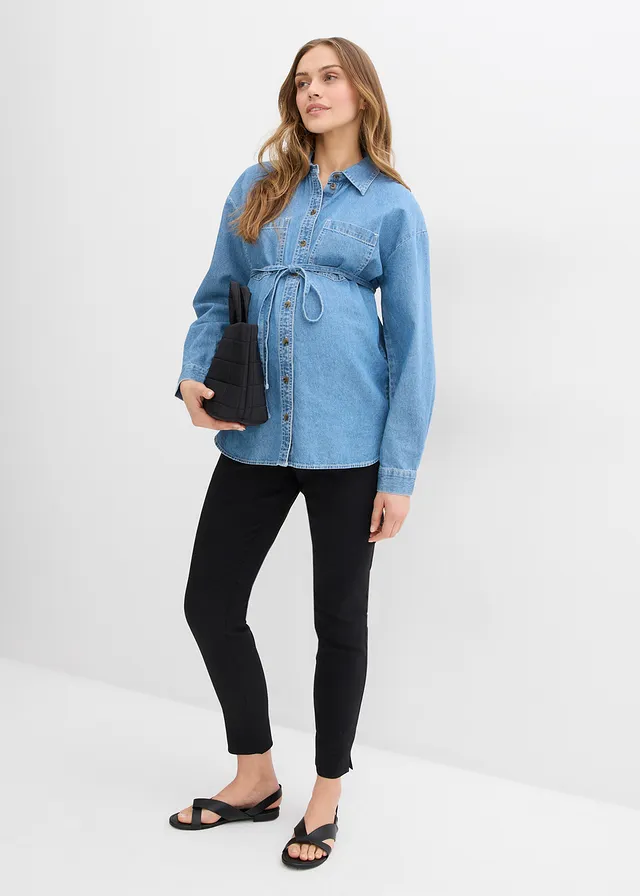Pantalon de grossesse extensible avec jambes fuselées • noir • product-page.page-title-suffix