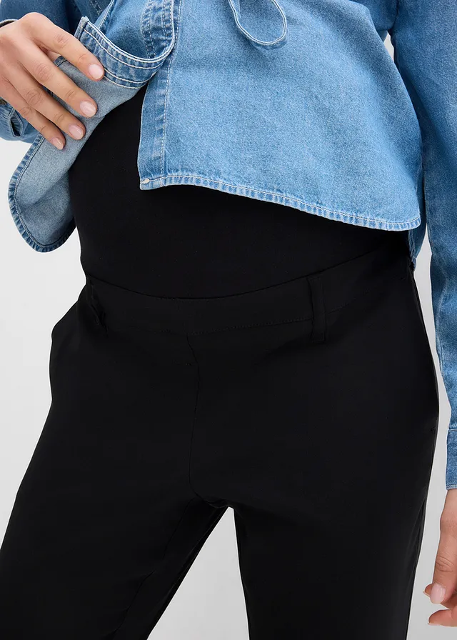 Pantalon de grossesse extensible avec jambes fuselées • noir • product-page.page-title-suffix