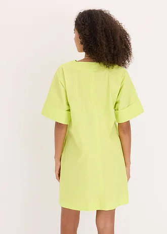Robe-tunique 100% coton, Couleur: jaune citron