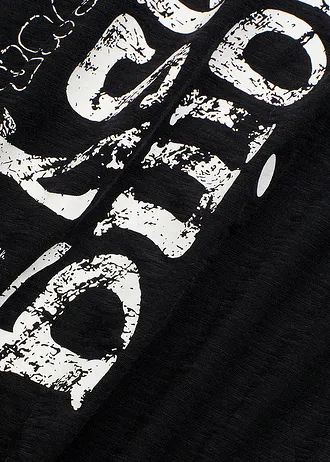 T-shirt long 100% coton • noir • Boutique bonprix