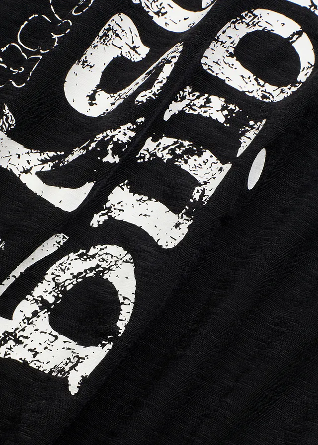 T-shirt long 100% coton • noir • product-page.page-title-suffix