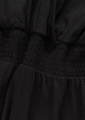 Robe en jersey crêpe aérien • noir • Boutique bonprix