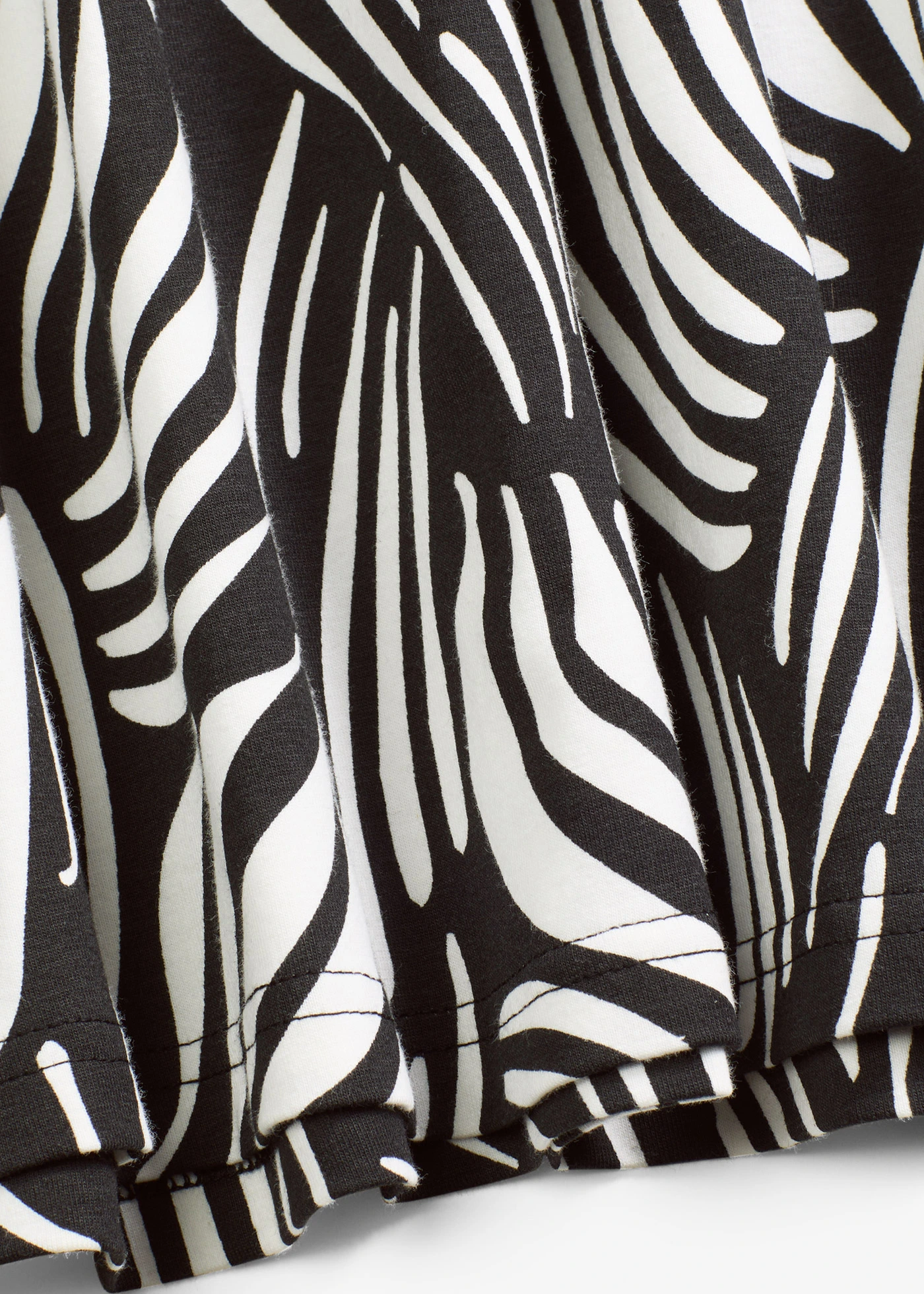 Jersey rok van biologisch katoen met stretch • zwart-wolwit gedessineerd • bonprix online shop