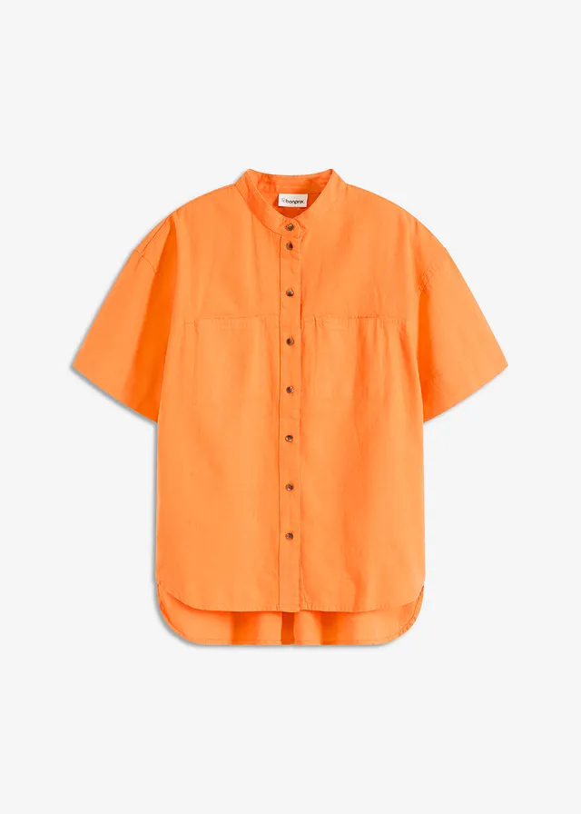 Košeľová blúzka z jemného viskózového mixu