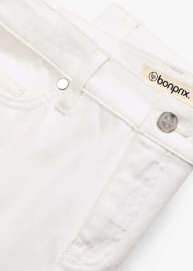 Capri broek met een comfortabele band • wit • bonprix online shop
