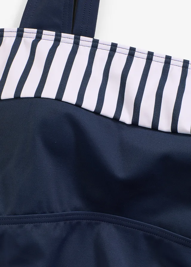 Tankini met brede bandjes (2-dlg. set) • donkerblauw • product-page.page-title-suffix