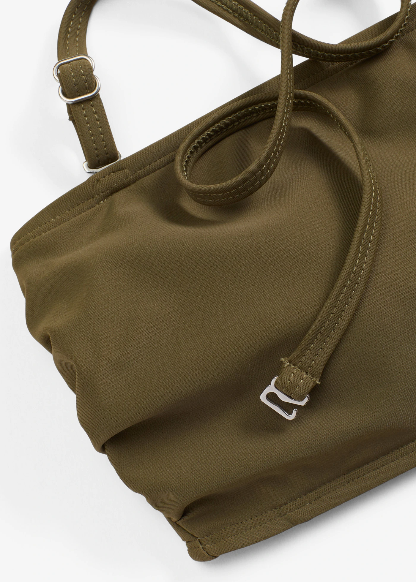 Bandážové bikiny, horní díl • tmavě olivová • bonprix obchod