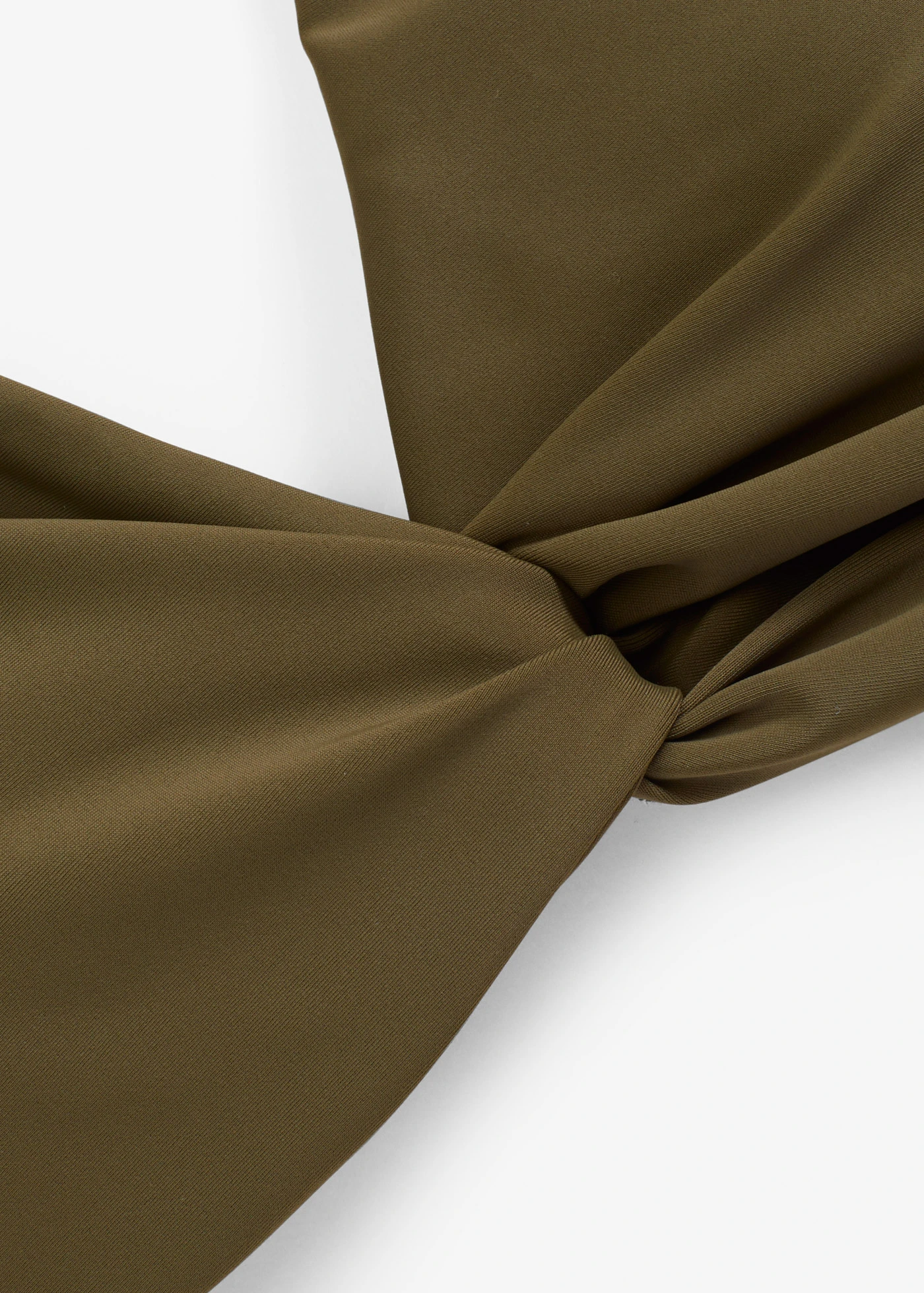 Bikinový podprsenkový top s ozdobným přetočením • tmavě olivová • bonprix obchod