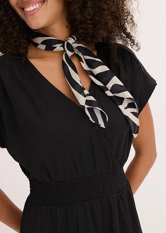 Rochie din jerse din crep răcoros • negru • magazin bonprix