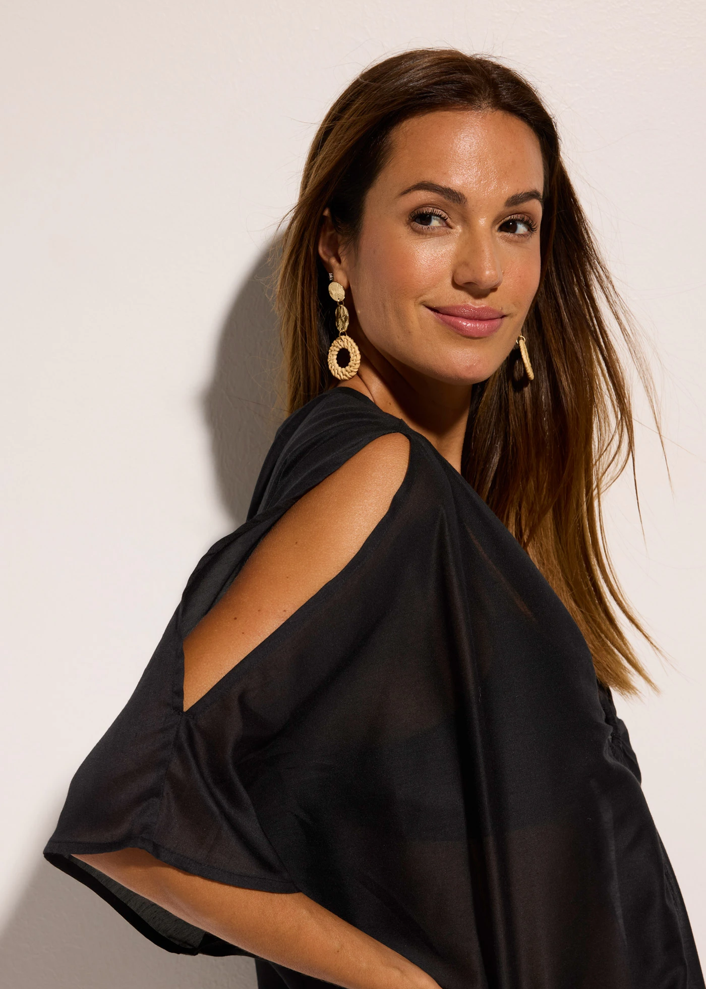 Transparante strandtuniek • zwart • bonprix online shop