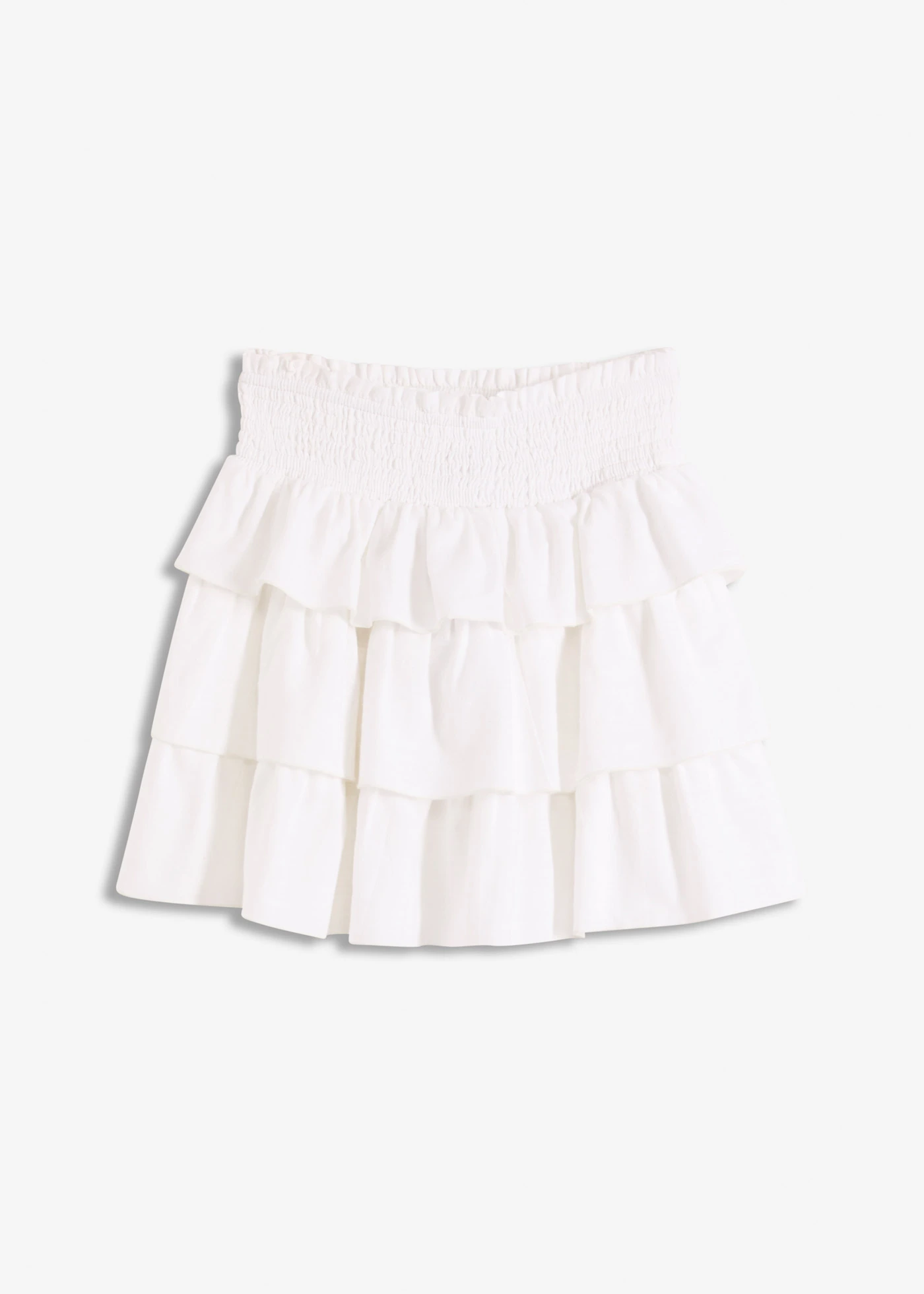 Mini-jupe 100% coton • blanc • Boutique bonprix