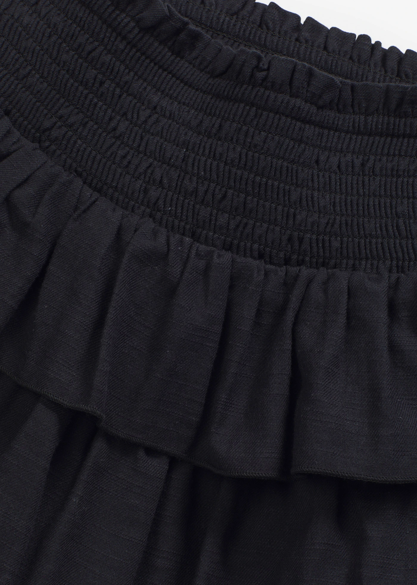 Fustă mini din bumbac 100% • negru • magazin bonprix