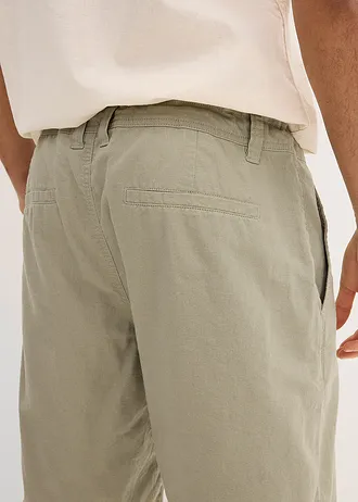 Bermudy ze vzdušné směsi se lnem, Regular Fit • mořské řasy • bonprix obchod