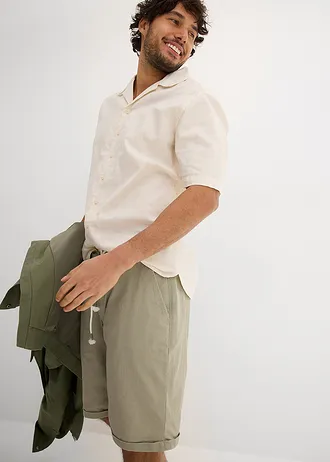 Bermuda léger, regular • gris vert • Boutique bonprix