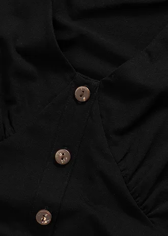 Rochie mini pe talie • negru • magazin bonprix