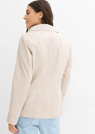 Veste à col montant, Couleur: gris pierre