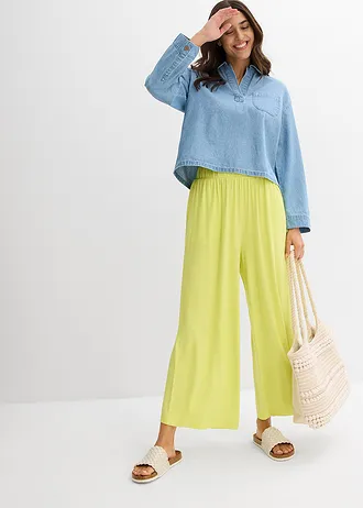 Dzsörzé Culotte nadrág puha viszkózból • citrus sárga • bonprix áruház