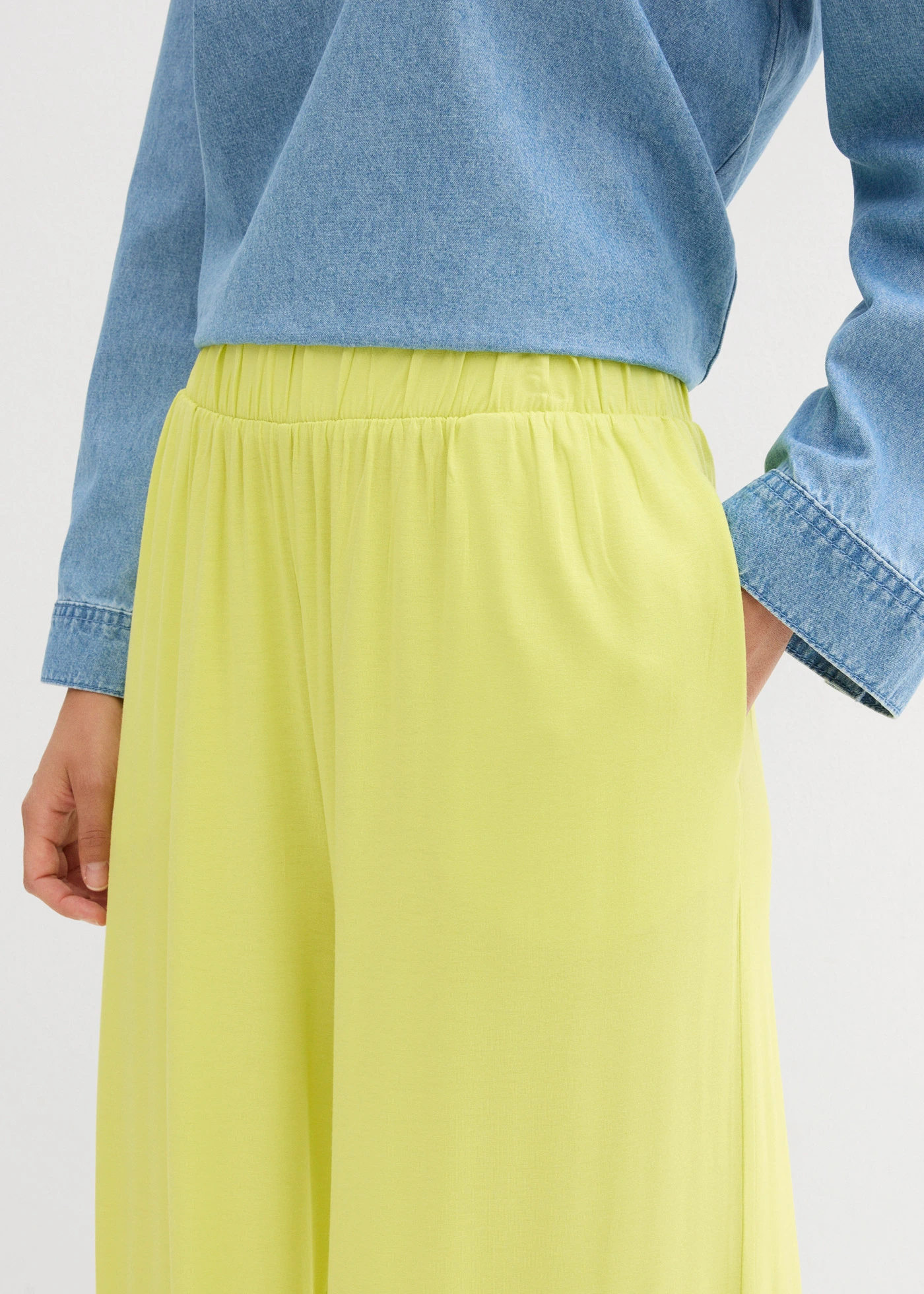 Dzsörzé Culotte nadrág puha viszkózból • citrus sárga • bonprix áruház