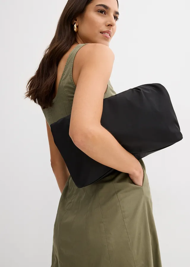Robe midi à coutures verticales • olive • product-page.page-title-suffix