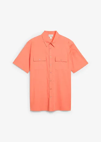 Cămașă cu mâneci scurte din bumbac 100% • oranj-mandarină • magazin bonprix