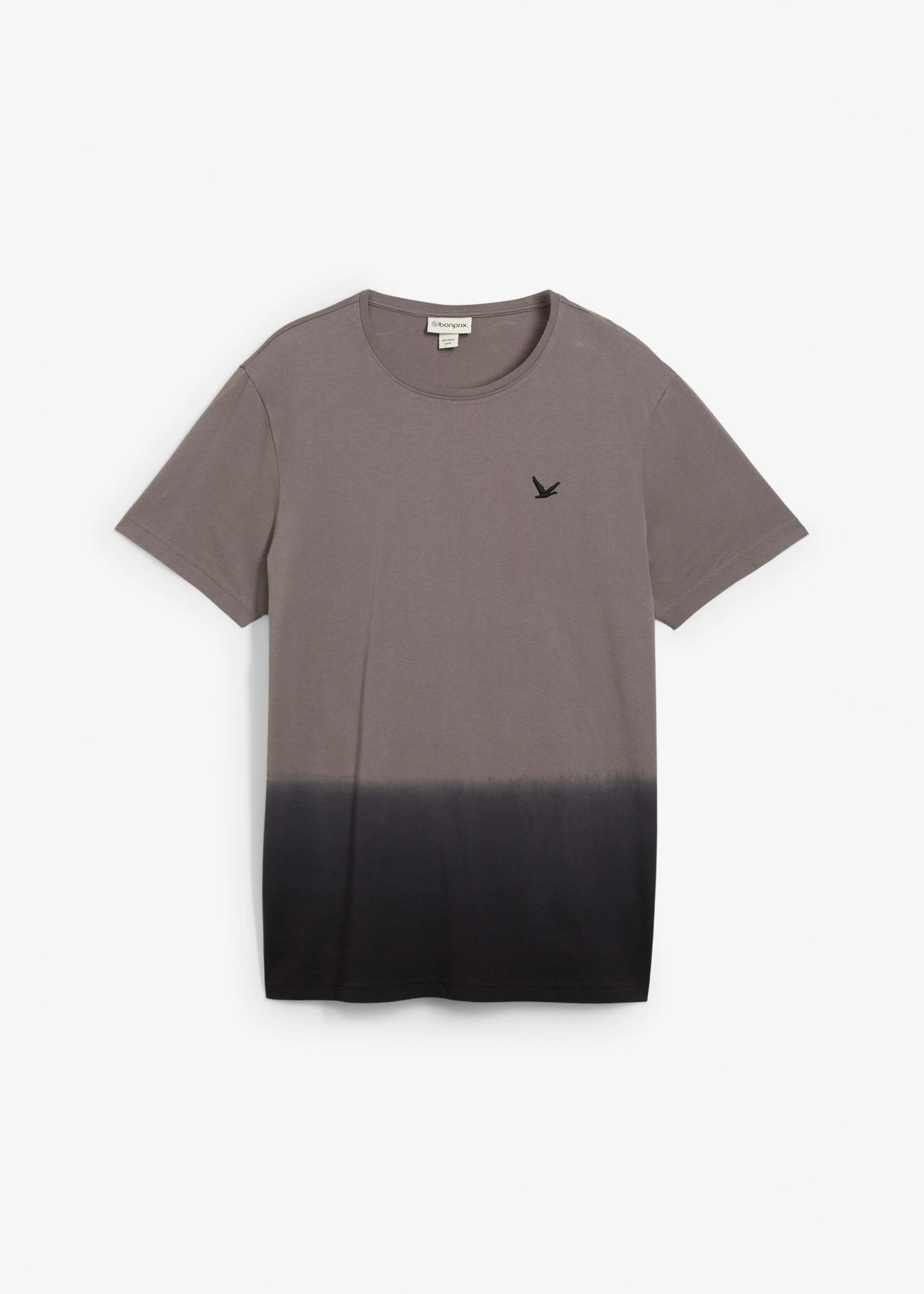 T-shirt van puur katoen • rookgrijs/zwart • bonprix online shop