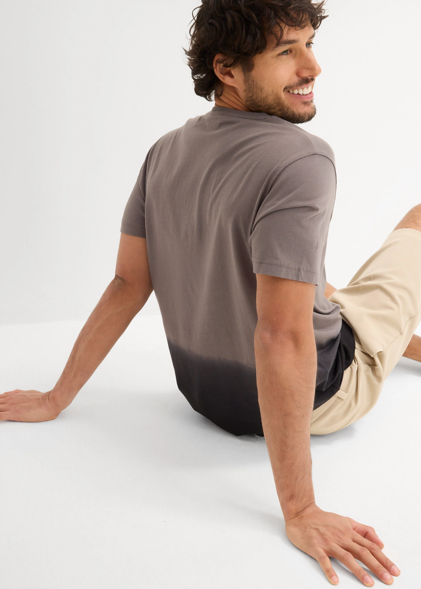 Tričko z čisté bavlny • kouřově šedo-černá • bonprix obchod