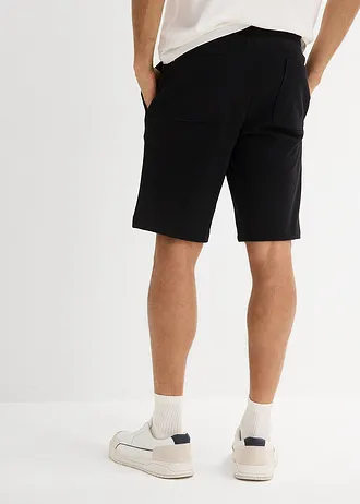 Lot de 2 bermudas sweat • gris pierre +noir • Boutique bonprix