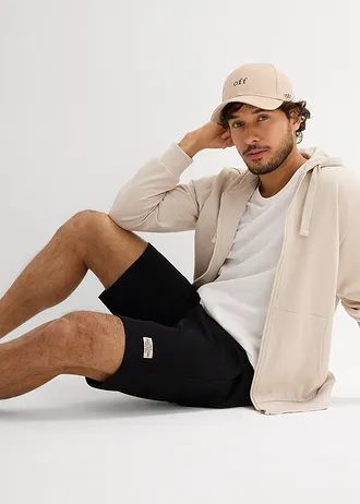 Teplákové bermudy (2 ks v balení) • kamenná sivá-čierna • obchod bonprix