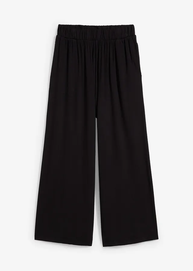 Pantaloni Culotte din viscoză fluidă