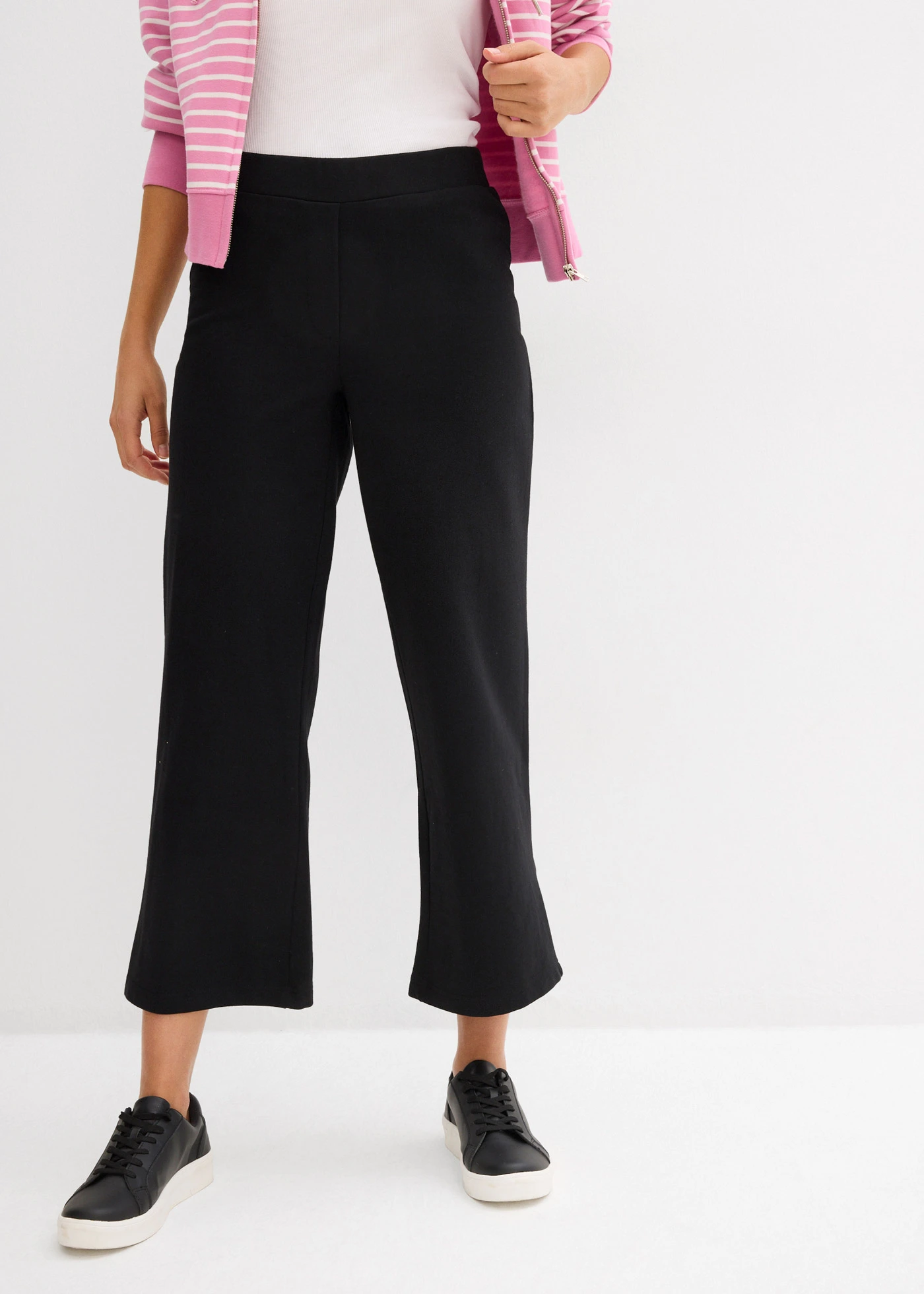 Wijde sweatpants • zwart • bonprix online shop