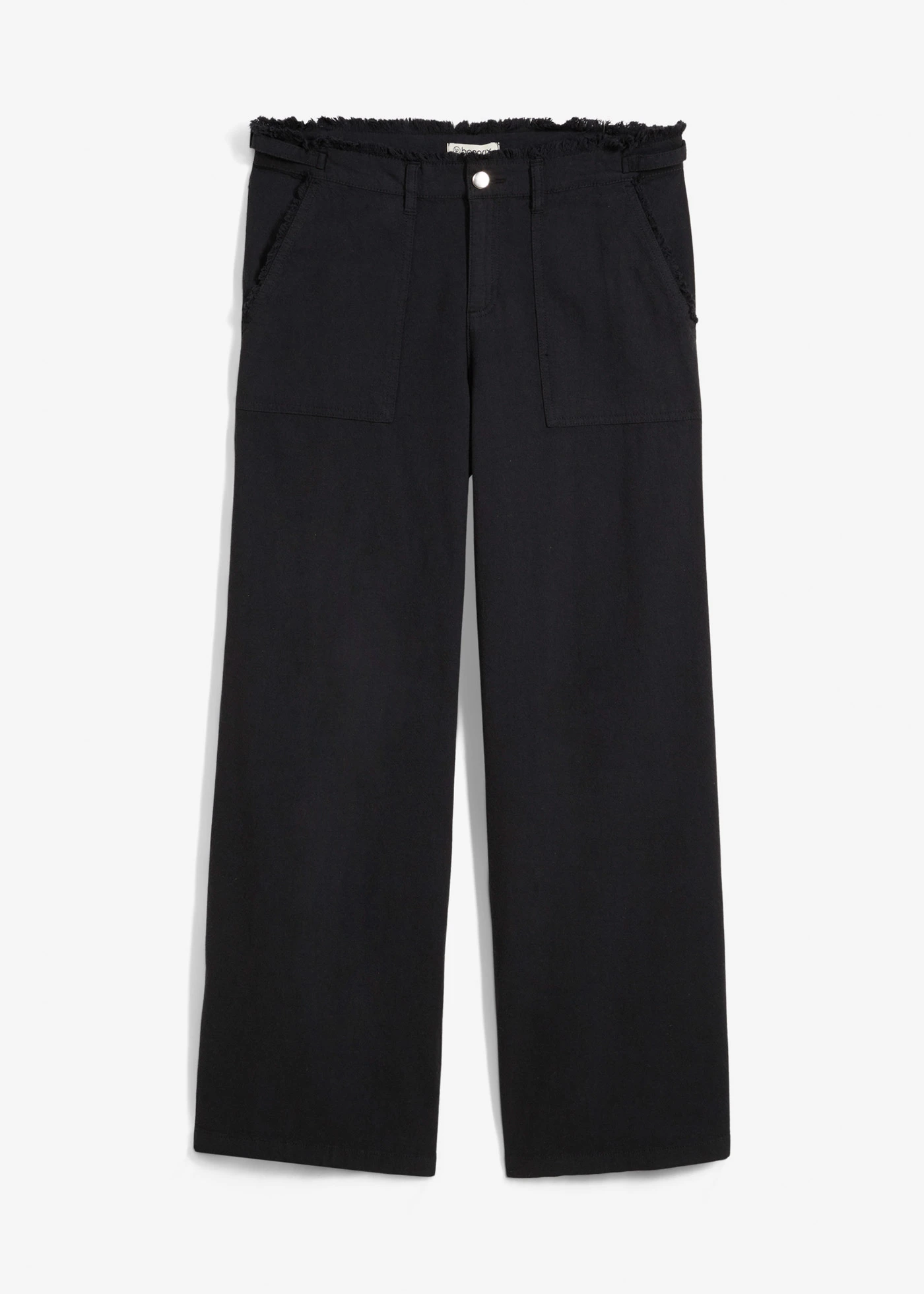 Marlene Dietrich broek in een luchtige linnenmix • zwart • bonprix online shop