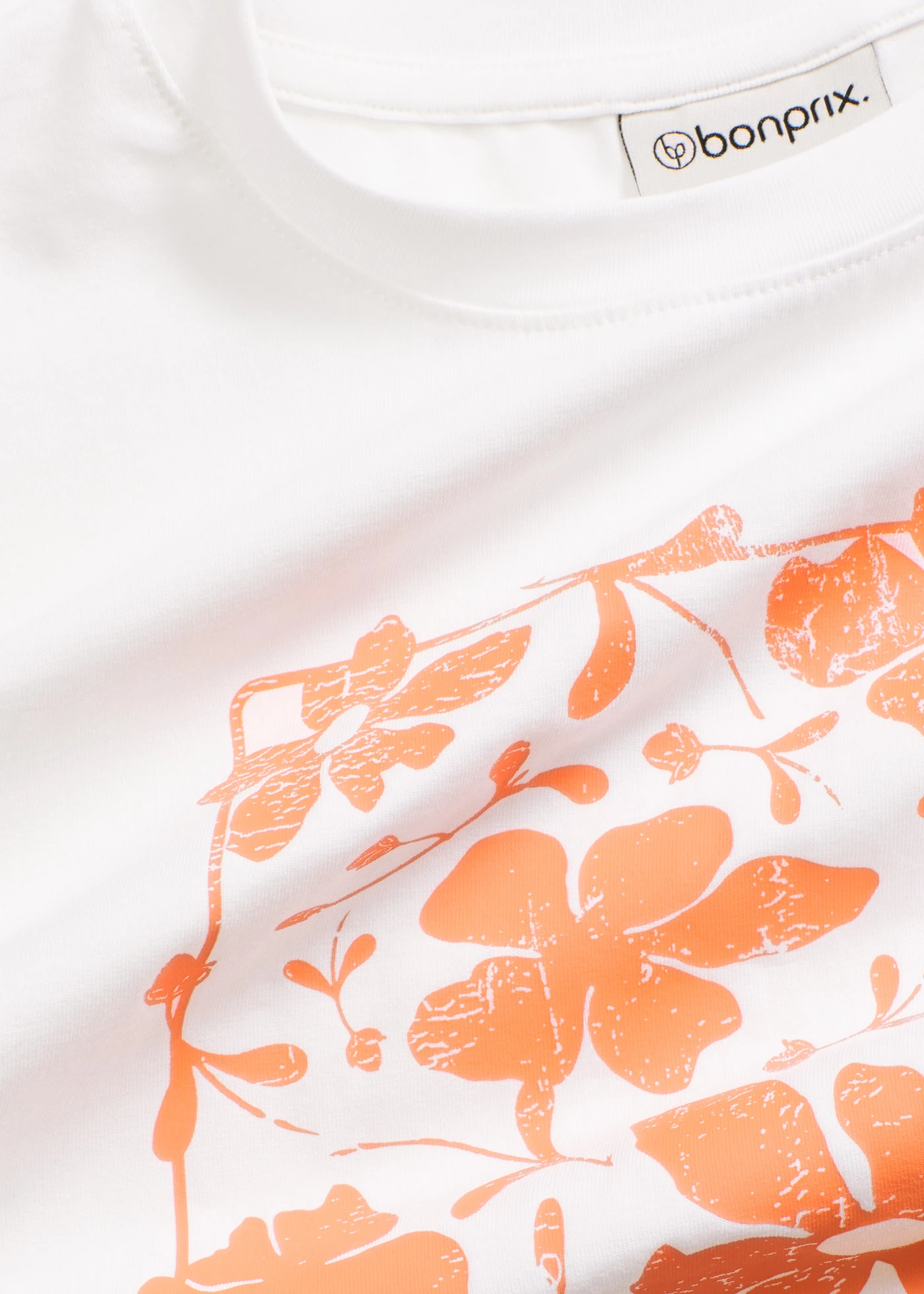 T-shirt met placement-print • wolwit-mango met grafisch motief • bonprix online shop