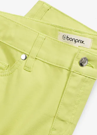 Pantalon corsaire à taille élastiquée • jaune citron • Boutique bonprix